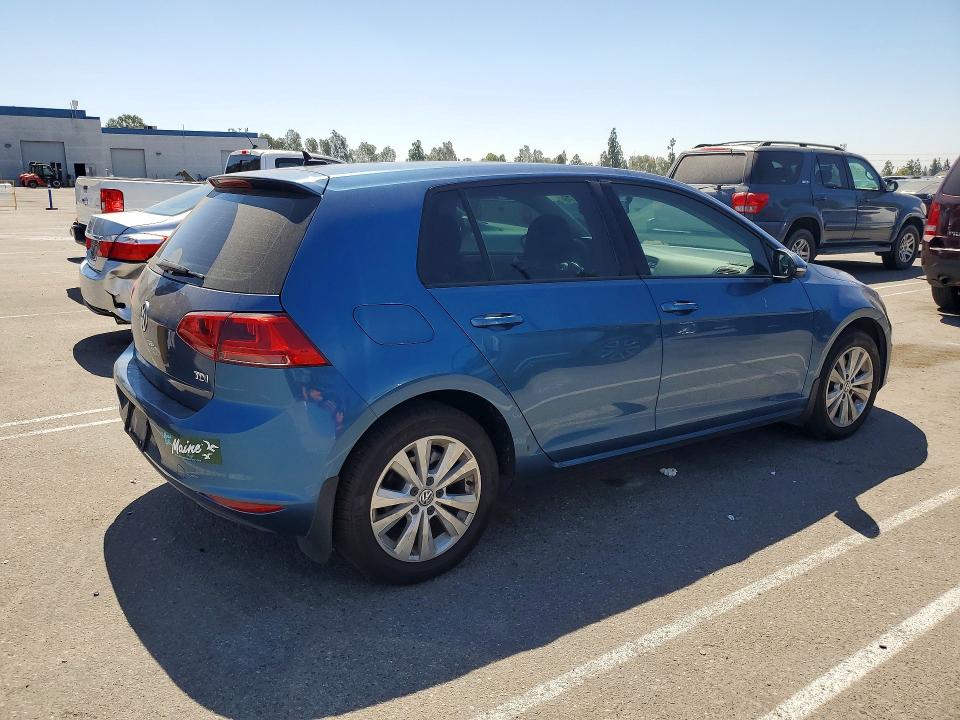 Photo 3 from auction – 2015 VOLKSWAGEN GOLF with VIN 3VW2A7AU1FM091833