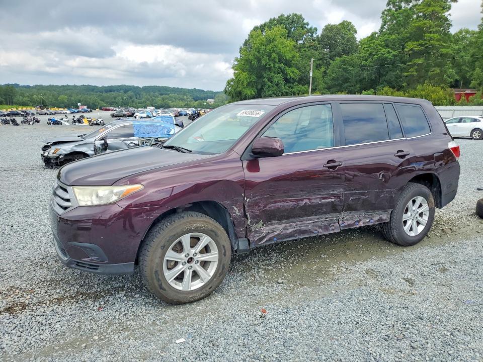 TOYOTA HIGHLANDER 2013 with VIN 5TDBK3EH9DS189818 - Photo from auction