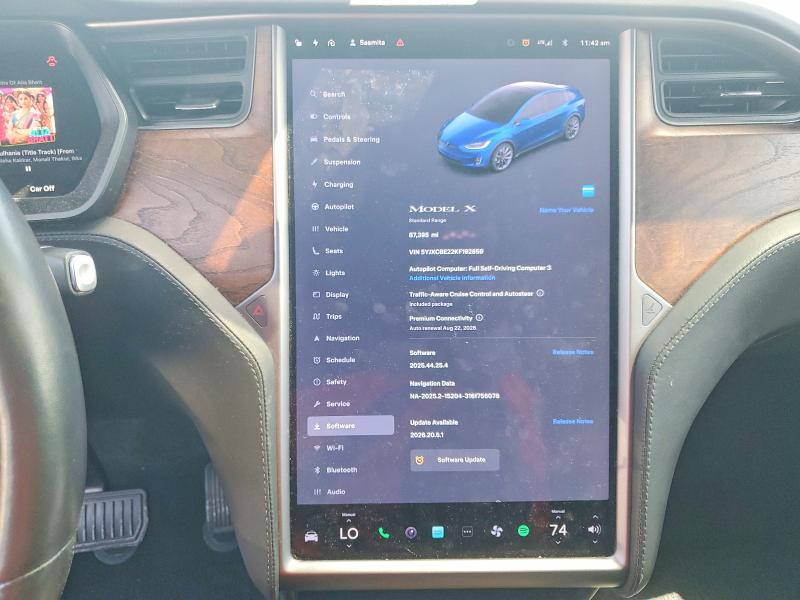 Foto 9 de la subasta – 2019 TESLA MODEL X con VIN 5YJXCBE22KF192859