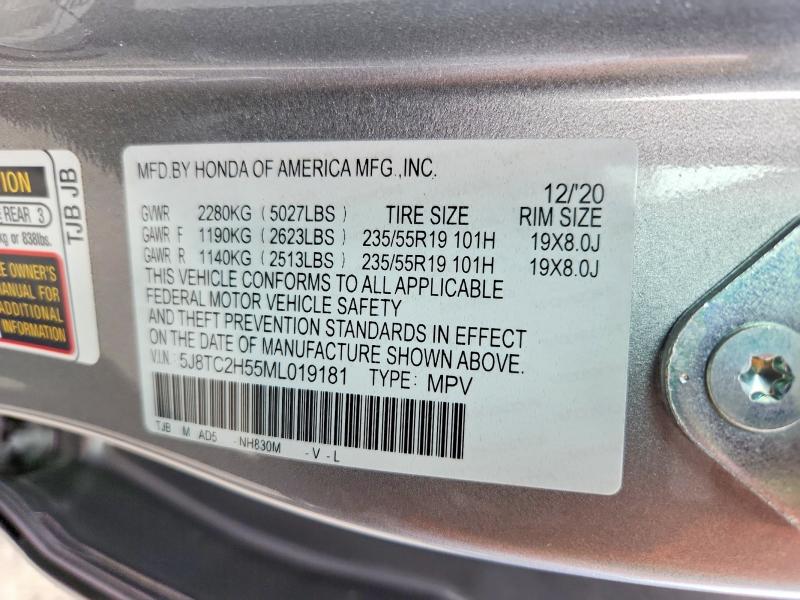 Photo 14 from auction – 2021 ACURA RDX with VIN 5J8TC2H55ML019181