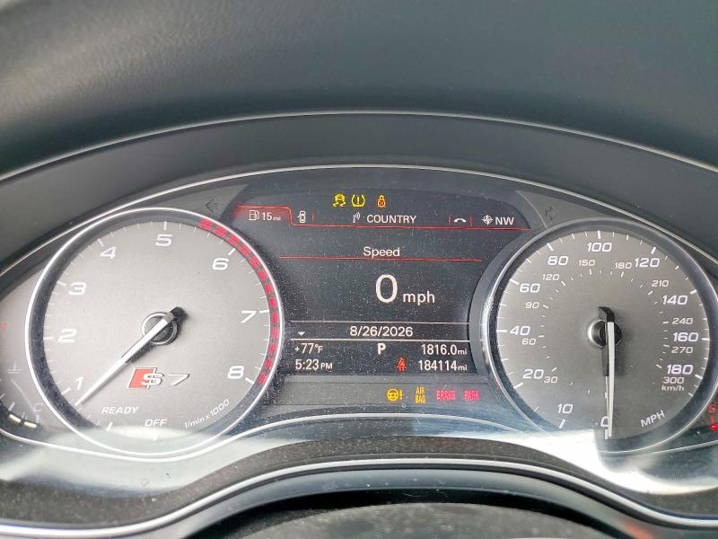 Photo 9 from auction – 2016 AUDI S7 with VIN WAUW2AFC3GN006400