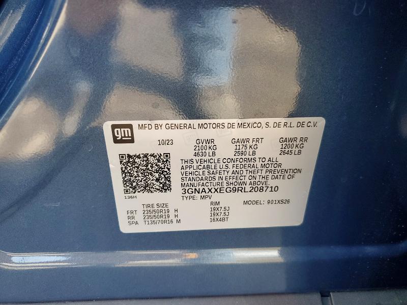 Photo 14 from auction – 2024 CHEVROLET EQUINOX with VIN 3GNAXXEG9RL208710