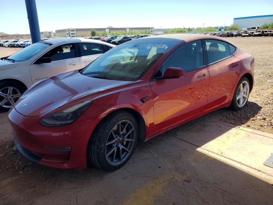 TESLA MODEL 3 2022 with VIN 5YJ3E1EB5NF158065 - Photo from auction