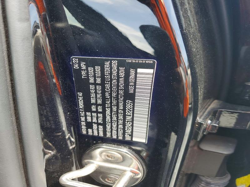 Photo 14 from auction – 2022 PORSCHE MACAN with VIN WP1AG2A51NLB22859