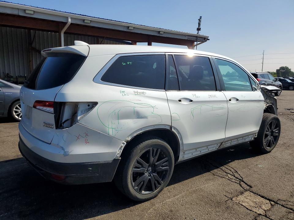Photo 3 from auction – 2021 HONDA PILOT with VIN 5FNYF6H20MB086430