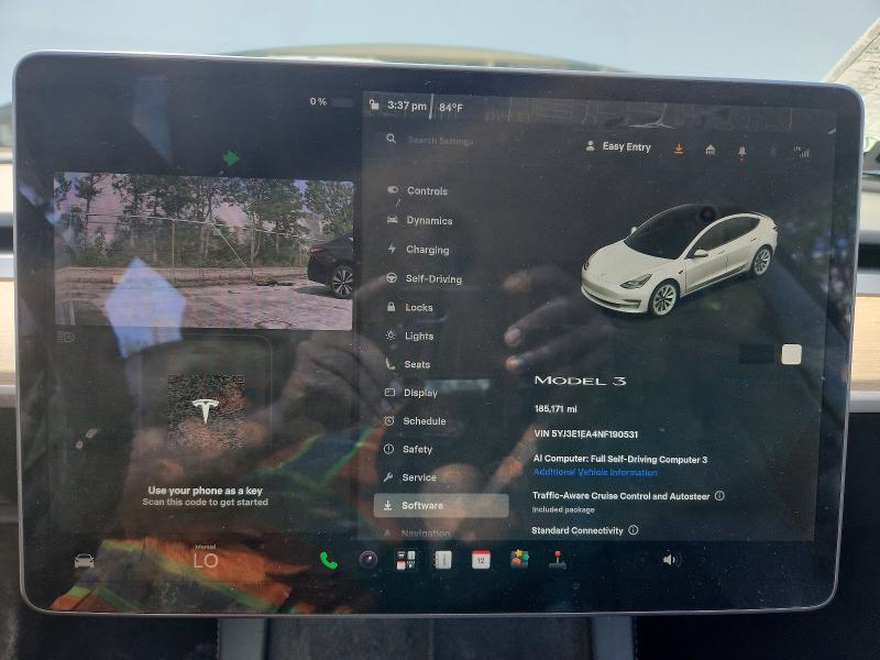 Photo 9 from auction – 2022 TESLA MODEL 3 with VIN 5YJ3E1EA4NF190531