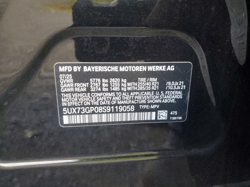 Photo 14 from auction – 2025 BMW X3 with VIN 5UX73GP08S9119058