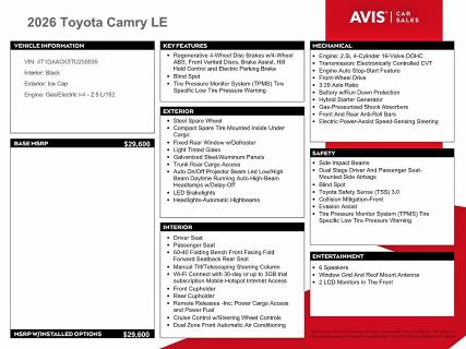 Photo 12 from auction – 2026 TOYOTA CAMRY with VIN 4T1DAACK3TU250035