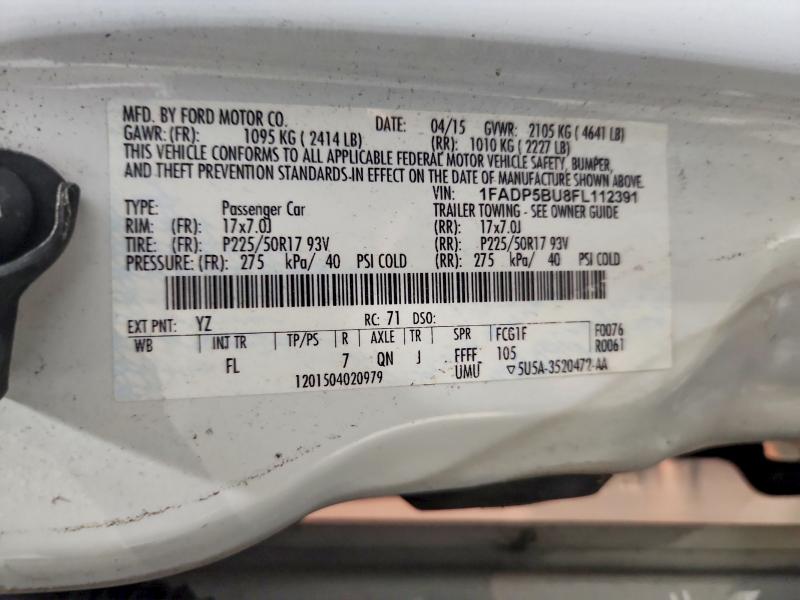 Zdjęcie 14 z aukcji – 2015 FORD C-MAX z VIN 1FADP5BU8FL112391