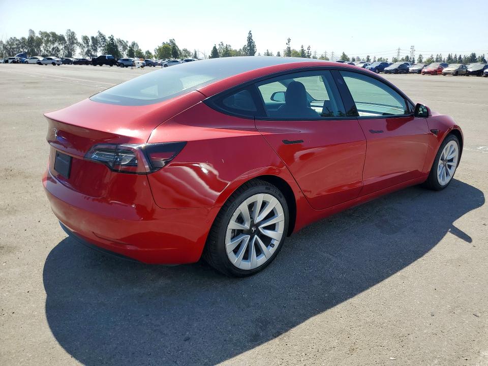 Photo 3 from auction – 2022 TESLA MODEL 3 with VIN 5YJ3E1EAXNF304189