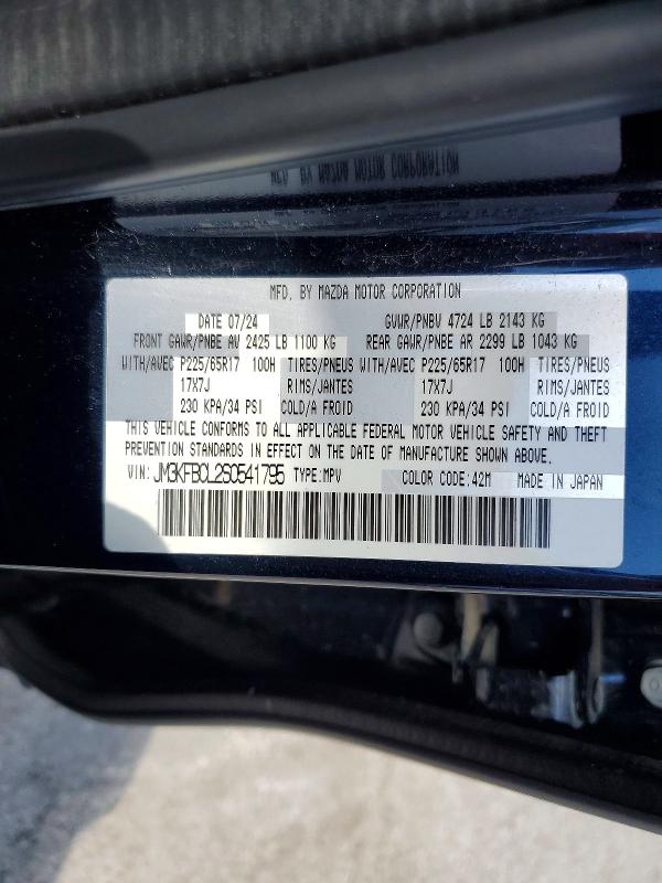 Photo 14 from auction – 2025 MAZDA CX-5 with VIN JM3KFBCL2S0541795
