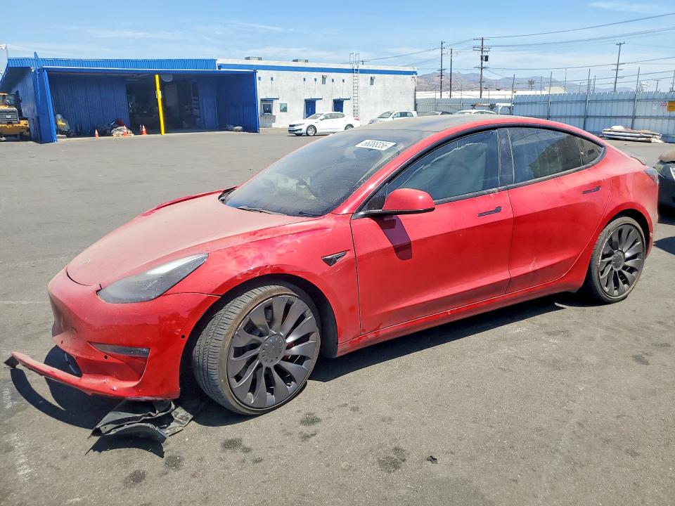 TESLA MODEL 3 2022 with VIN 5YJ3E1EC7NF233809 - Photo from auction