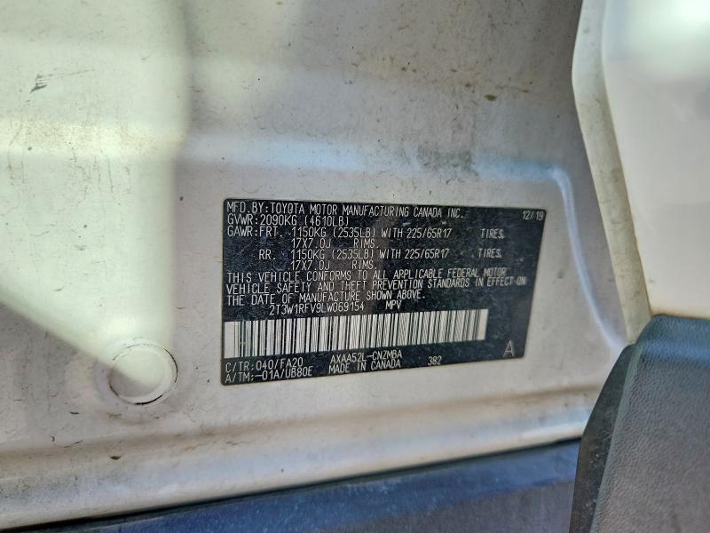 Photo 14 from auction – 2020 TOYOTA RAV4 with VIN 2T3W1RFV9LW069154