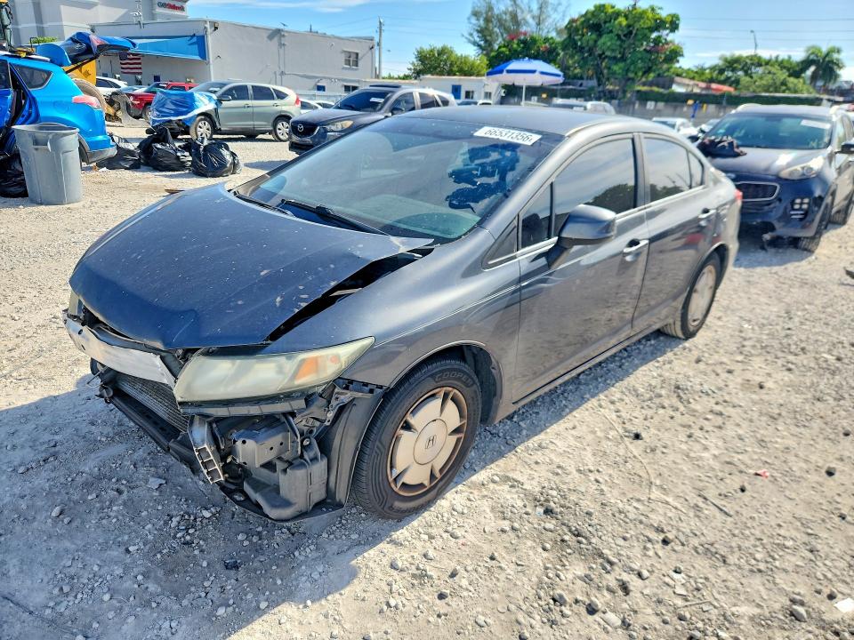 Foto 1 de la subasta – 2013 HONDA CIVIC con VIN 2HGFB2F69DH528537