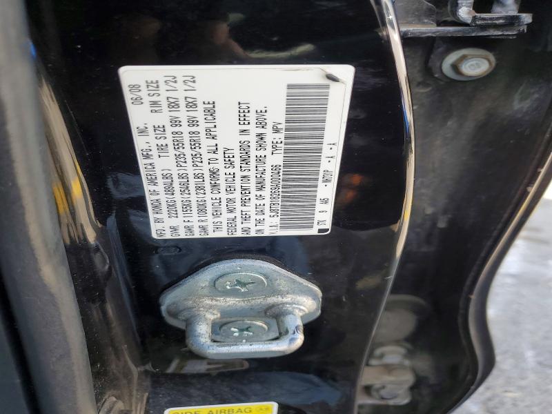 Photo 14 from auction – 2009 ACURA RDX with VIN 5J8TB18269A000466
