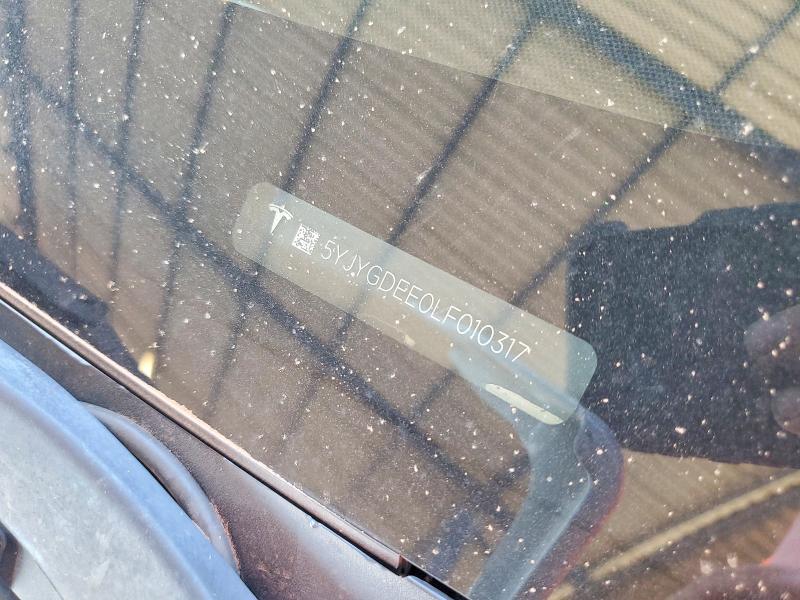 Photo 14 from auction – 2020 TESLA MODEL Y with VIN 5YJYGDEE0LF010317