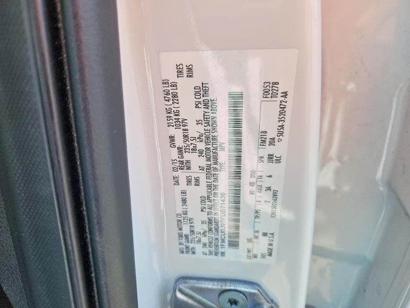 Photo 14 from auction – 2015 FORD ESCAPE with VIN 1FMCU0J97FUB71436