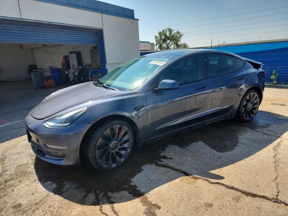 TESLA MODEL 3 2021 with VIN 5YJ3E1EC9MF913645 - Photo from auction