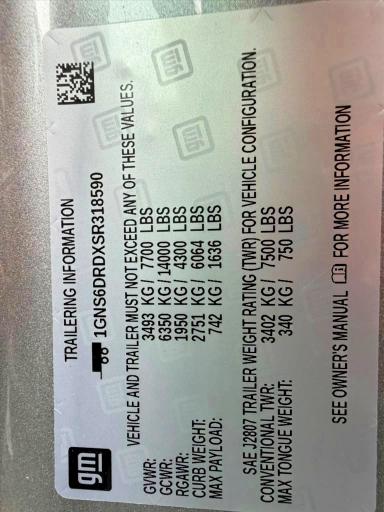 Photo 14 from auction – 2025 CHEVROLET SUBURBAN with VIN 1GNS6DRDXSR318590