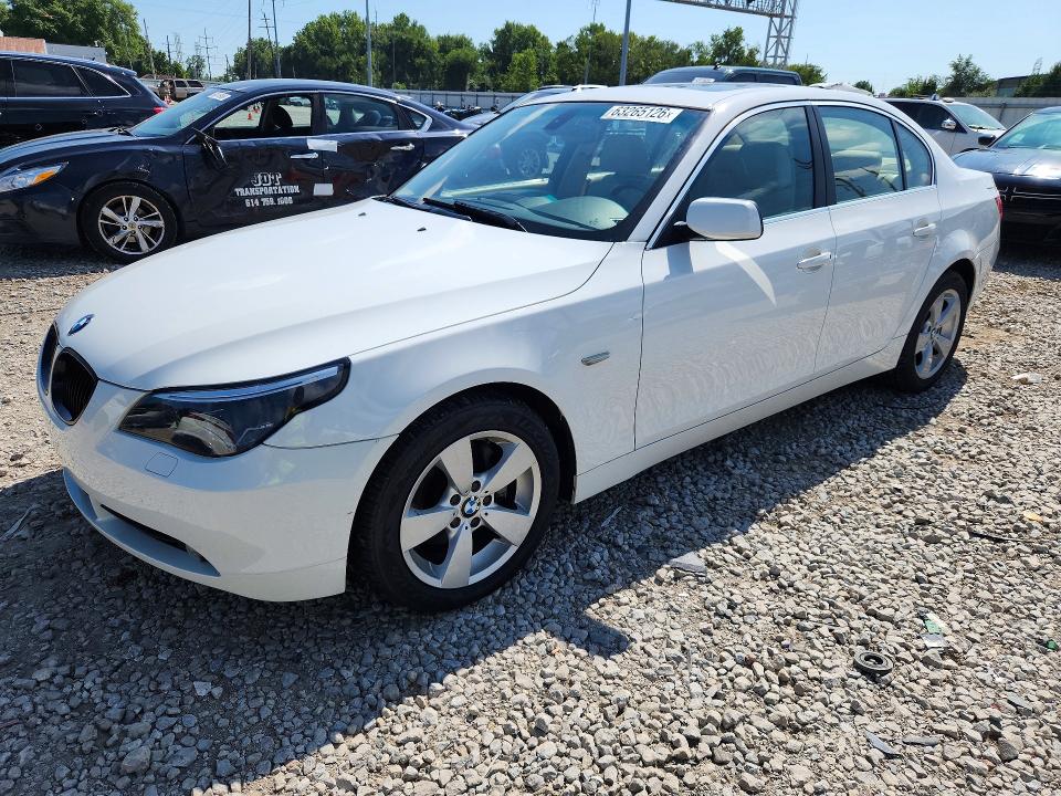 BMW 525 2007 with VIN WBANF335X7CS41454 - Photo from auction