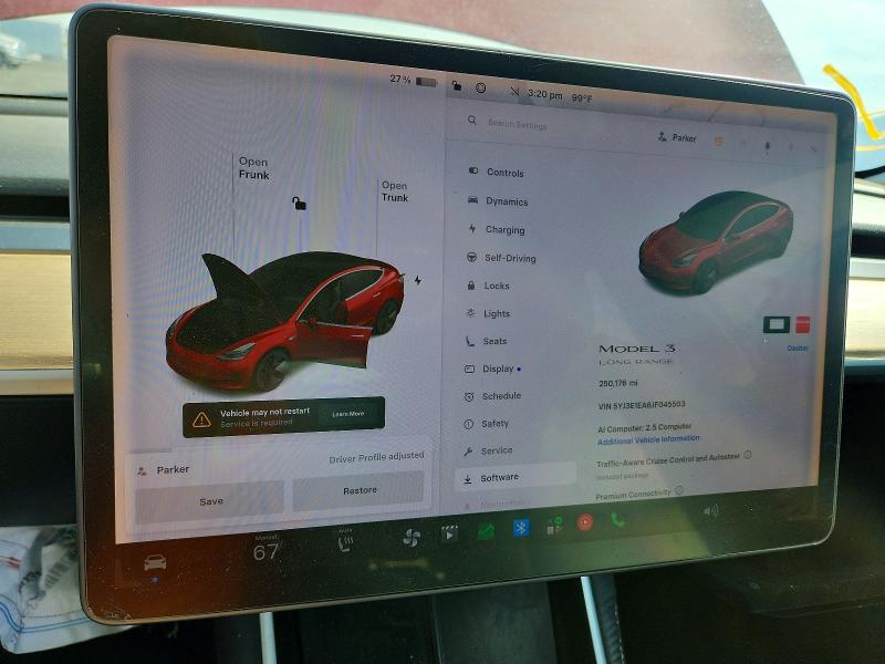 Photo 9 from auction – 2018 TESLA MODEL 3 with VIN 5YJ3E1EA6JF045503