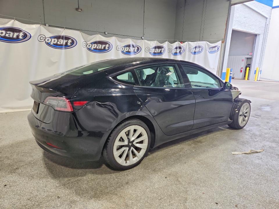 Photo 3 from auction – 2022 TESLA MODEL 3 with VIN 5YJ3E1EAXNF285630