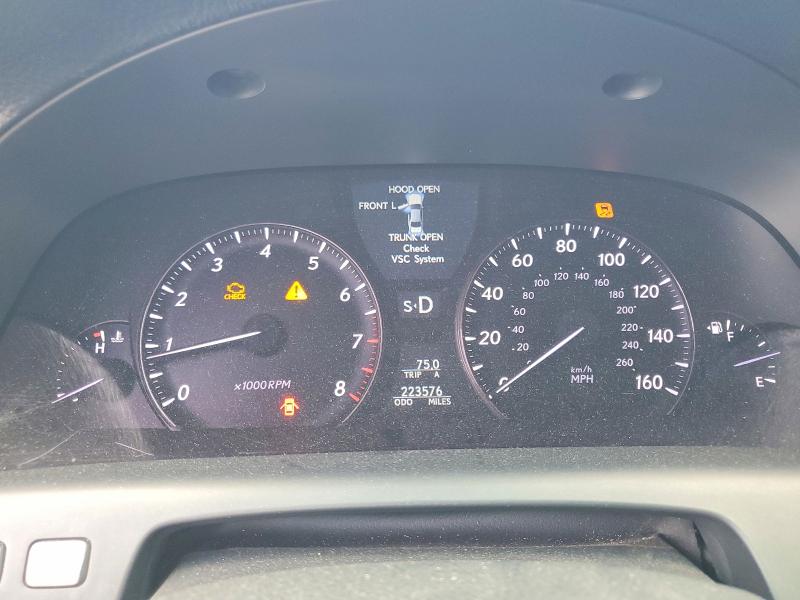 Photo 9 from auction – 2008 LEXUS LS with VIN JTHBL46F285080773