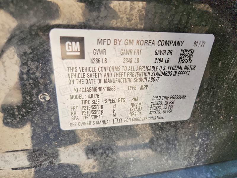 Photo 14 from auction – 2022 BUICK ENCORE with VIN KL4CJASM6NB518863