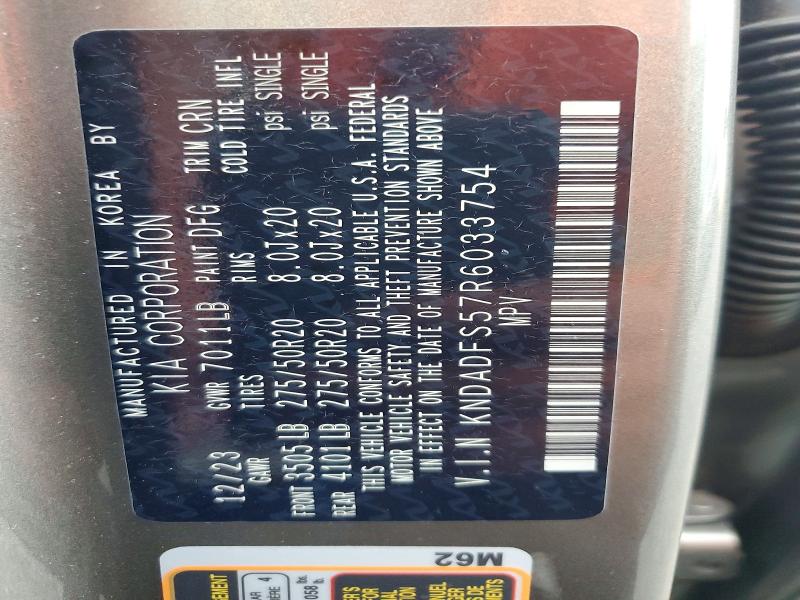 Zdjęcie 14 z aukcji – 2024 KIA EV9 z VIN KNDADFS57R6033754