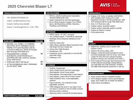 Photo 13 from auction – 2025 CHEVROLET BLAZER with VIN 3GNKBCR47SS252129