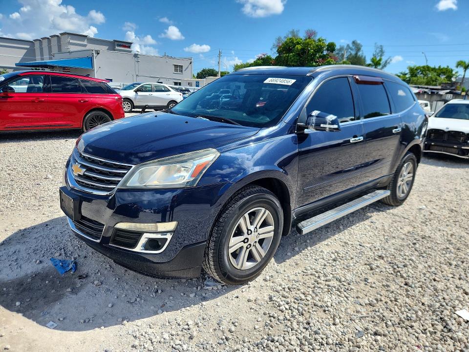 CHEVROLET TRAVERSE 2015 with VIN 1GNKRGKD3FJ152968 - Photo from auction