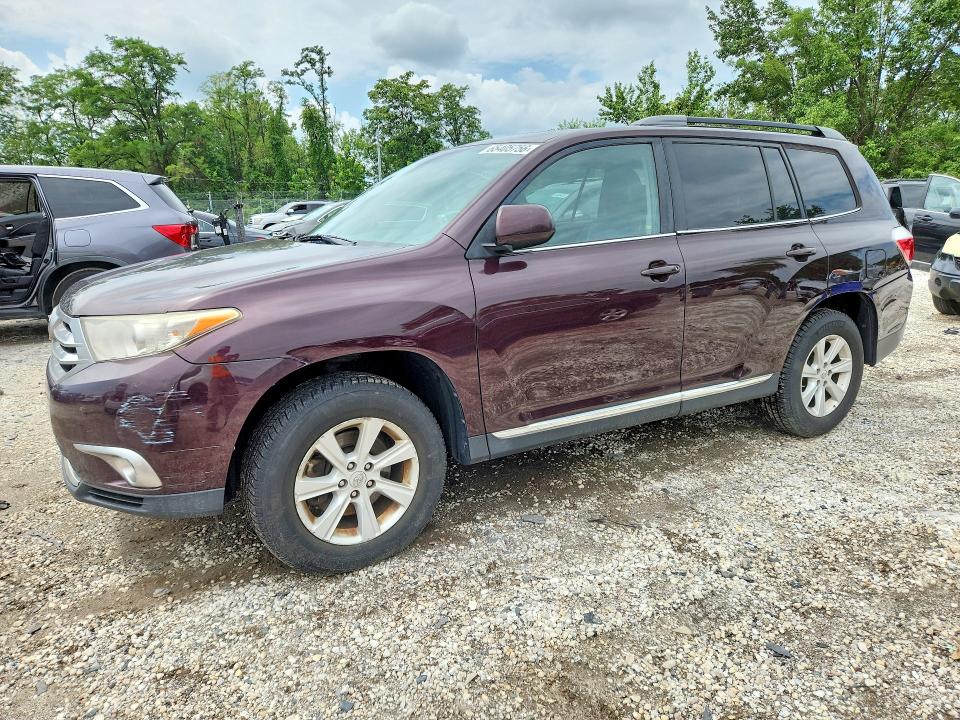 TOYOTA HIGHLANDER 2012 with VIN 5TDBK3EH6CS114279 - Photo from auction