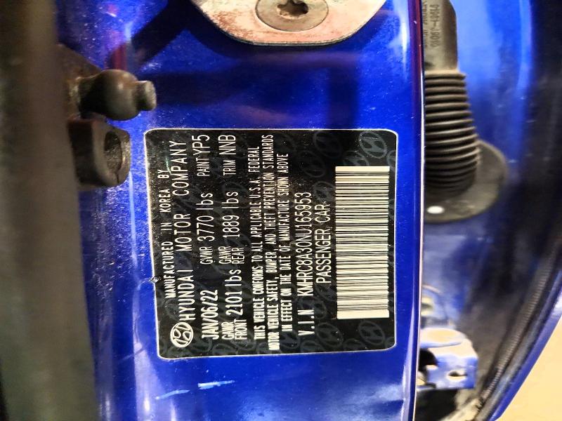 Photo 14 from auction – 2022 HYUNDAI VENUE with VIN KMHRC8A30NU165953