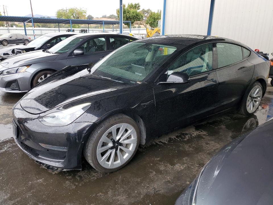 TESLA MODEL 3 2022 with VIN 5YJ3E1EA0NF189280 - Photo from auction