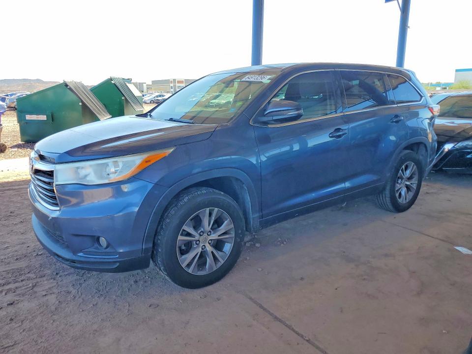 TOYOTA HIGHLANDER 2014 with VIN 5TDZKRFH8ES034789 - Photo from auction