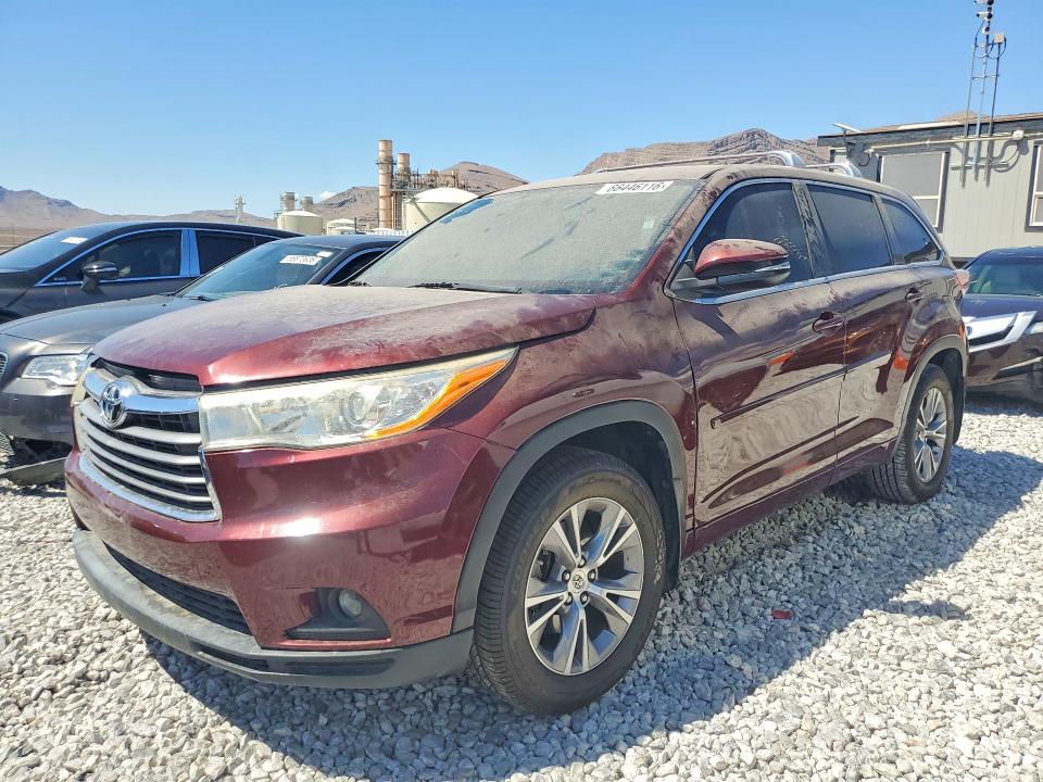 TOYOTA HIGHLANDER 2014 with VIN 5TDBKRFH9ES066703 - Photo from auction