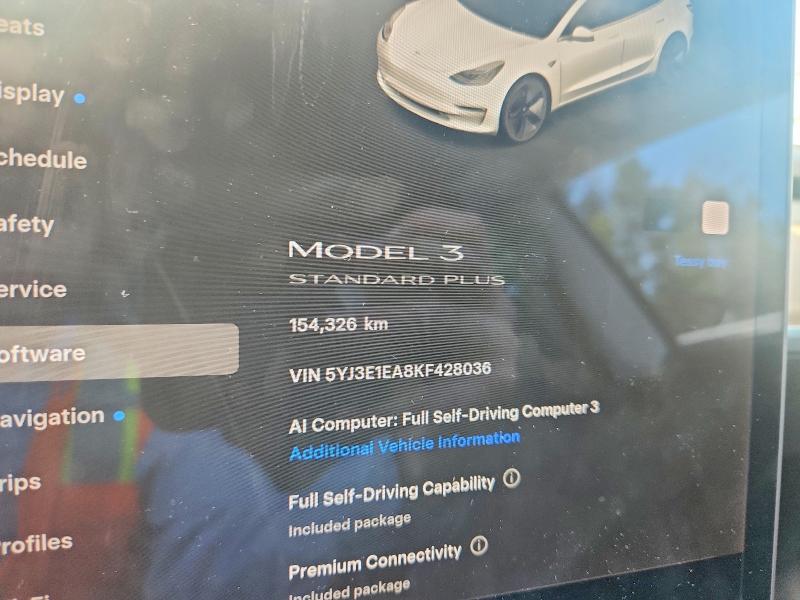 Zdjęcie 9 z aukcji – 2019 TESLA MODEL 3 z VIN 5YJ3E1EA8KF428036