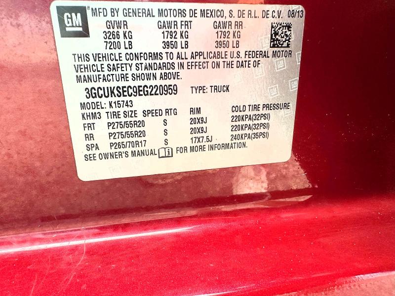 صورة رقم 10 من المزاد - 2014 CHEVROLET SILVERADO مع VIN 3GCUKSEC9EG220959