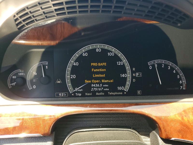 Photo 9 from auction – 2011 MERCEDES-BENZ S with VIN WDDNG7BB4BA373909