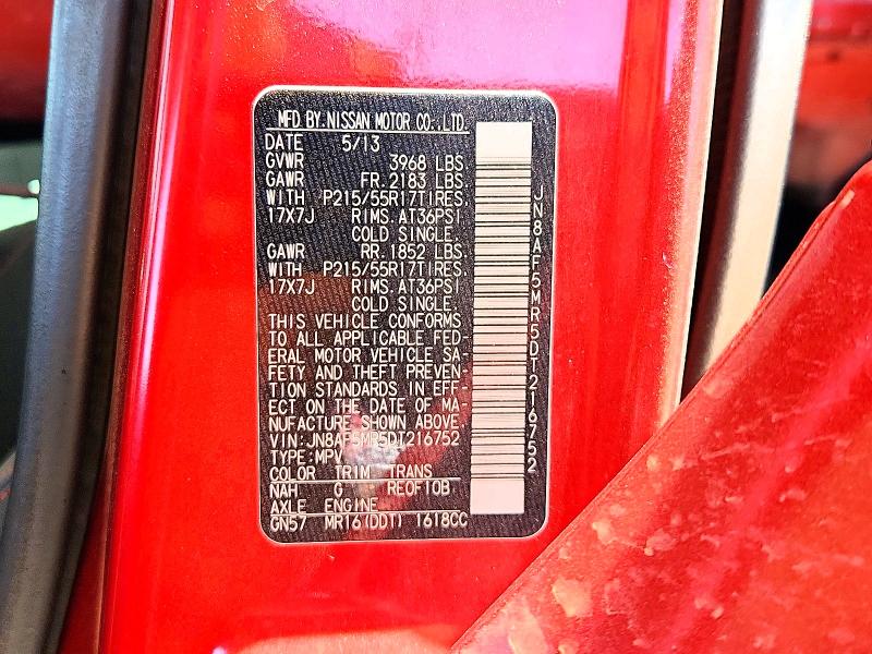 Photo 14 from auction – 2013 NISSAN JUKE with VIN JN8AF5MR5DT216752