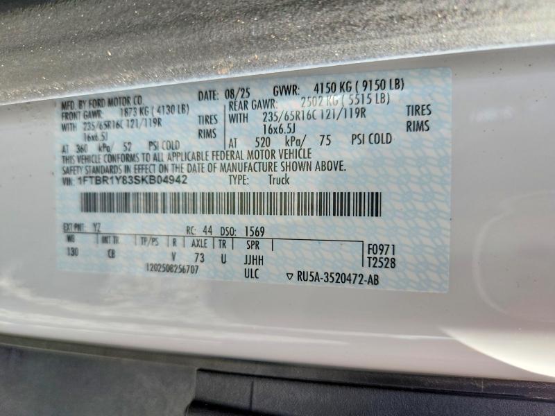 Photo 14 from auction – 2025 FORD TRANSIT with VIN 1FTBR1Y83SKB04942