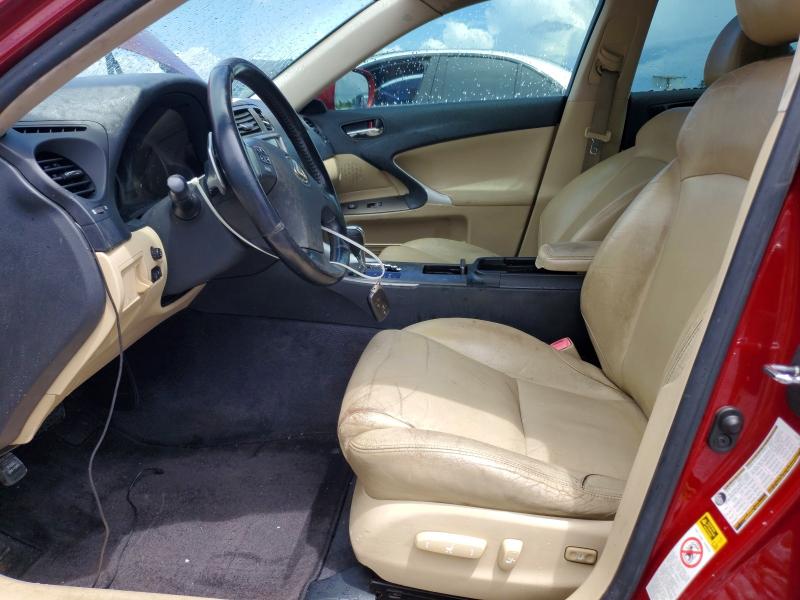 Photo 7 from auction – 2008 LEXUS IS with VIN JTHBK262285057045