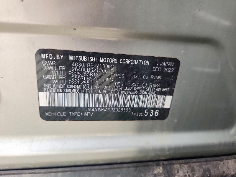 Foto 14 de la subasta – 2023 MITSUBISHI ECLIPSE CROSS con VIN JA4ATWAA9PZ028563