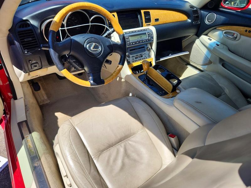 Photo 8 from auction – 2005 LEXUS SC with VIN JTHFN48Y650071660