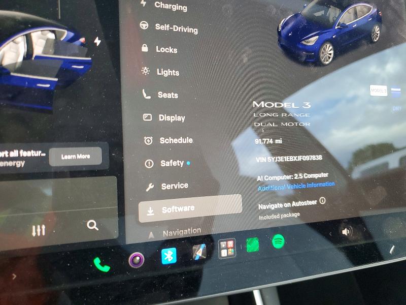 Foto 9 de la subasta – 2018 TESLA MODEL 3 con VIN 5YJ3E1EBXJF097838