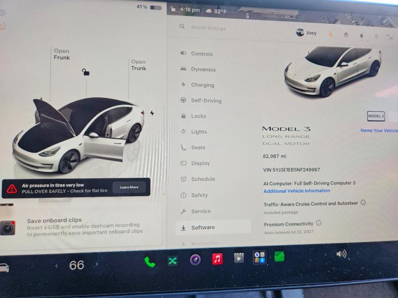 Foto 9 de la subasta – 2022 TESLA MODEL 3 con VIN 5YJ3E1EB5NF249997