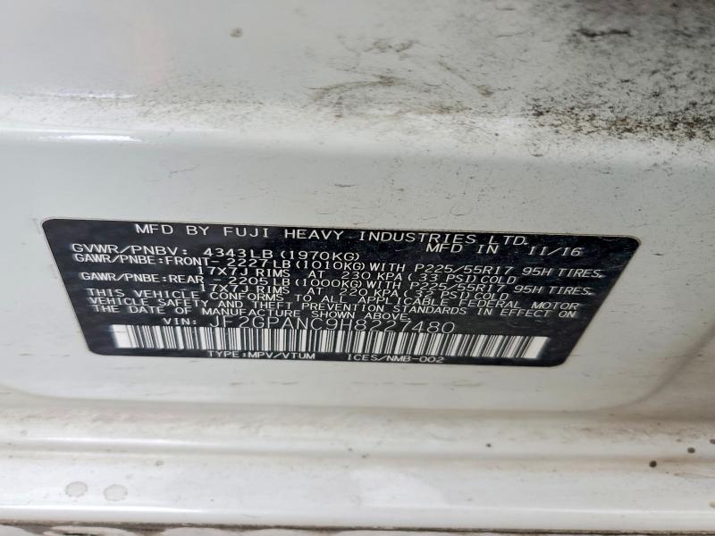 Photo 14 from auction – 2017 SUBARU CROSSTREK with VIN JF2GPANC9H8227480