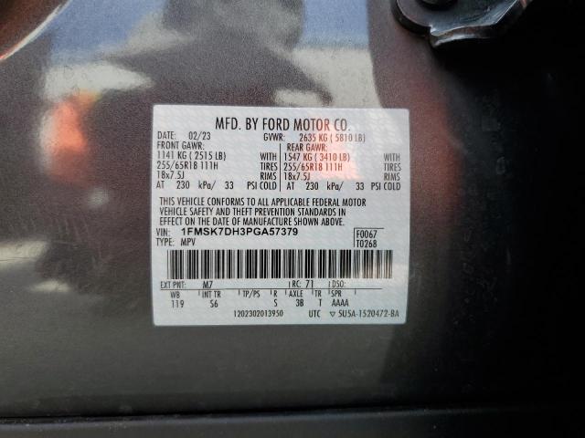 Photo 14 from auction – 2023 FORD EXPLORER X with VIN 1FMSK7DH3PGA57379