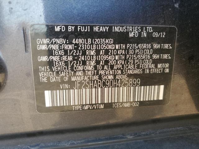 Photo 14 from auction – 2013 SUBARU FORESTER 2 with VIN JF2SHABC9DH425899