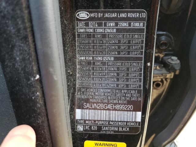Photo 14 from auction – 2014 LAND ROVER RANGE ROVE with VIN SALVN2BG4EH899220